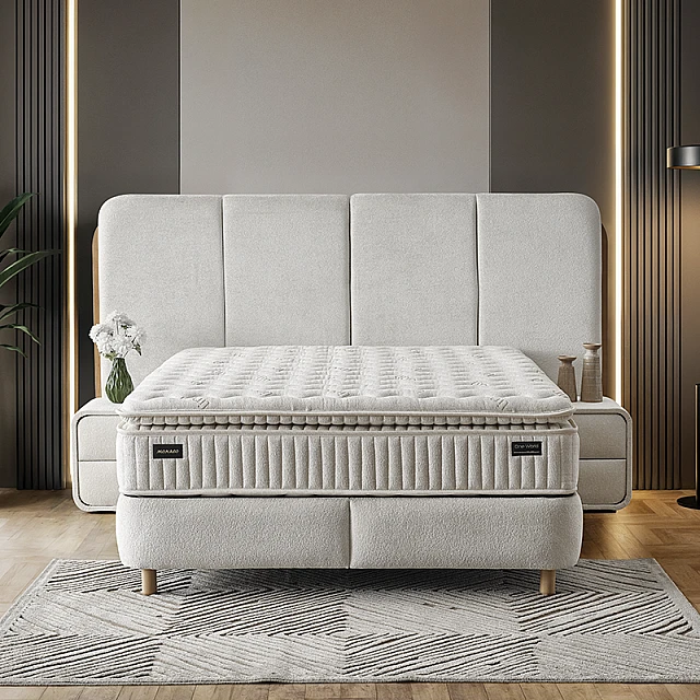 Υπνοδωμάτιο με ταπετσαρία και στρώμα MONACO 180 x 200 - mystic sand 28