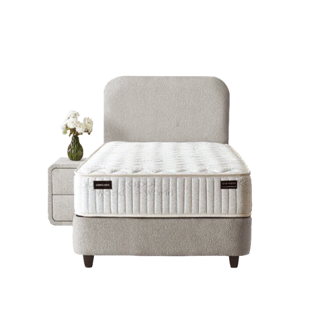 Тапицирано легло с матрак COMO PRO 90 x 200 - перла SY