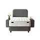 Upholstered bed with mattress COMO PRO 90 x 200 - anthracite SY