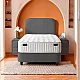 Upholstered bed with mattress COMO PRO 90 x 200 - anthracite SY