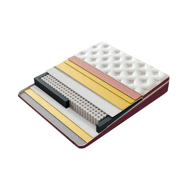 Тапицирана спалня с матрак MINI PUZZLE 160 х 200 - бордо 59