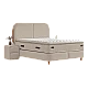 Upholstered bedroom with mattress PORTO 160 x 200 - beige 04