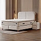 Upholstered bedroom with mattress PORTO 160 x 200 - beige 04