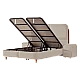 Upholstered bedroom with mattress PORTO 160 x 200 - beige 04