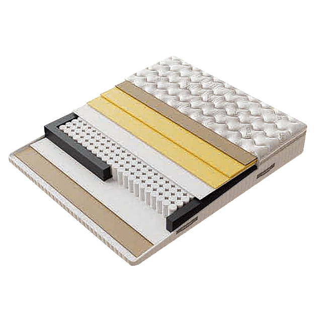 Upholstered bedroom with mattress PORTO 160 x 200 - beige 04
