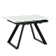 Extendable dining table BIALA - white
