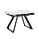 Extendable dining table BIALA - white
