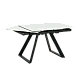 Extendable dining table BIALA - white