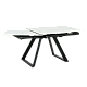 Extendable dining table BIALA - white