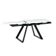 Extendable dining table BIALA - white