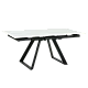 Extendable dining table BIALA - white