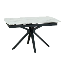 Extendable dining table DEBLIN - white