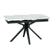 Extendable dining table DEBLIN - white