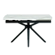 Extendable dining table DEBLIN - white
