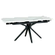 Extendable dining table DEBLIN - white
