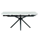 Extendable dining table DEBLIN - white