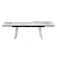 Extendable dining table BIERUN - glossy gray 04