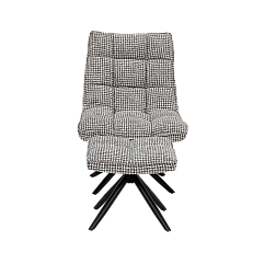 Armchair with stool BELPER - green