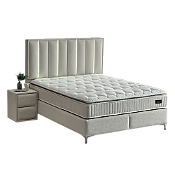 Υπνοδωμάτιο με ταπετσαρία και στρώμα MINI MOONLIGHT 180 x 200 - κρεμ 01