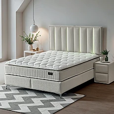 Υπνοδωμάτιο με ταπετσαρία και στρώμα MINI MOONLIGHT 180 x 200 - κρεμ 01