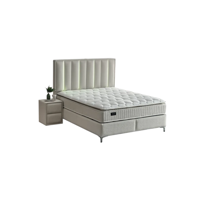 Upholstered bedroom with mattress MINI MOONLIGHT 180 x 200 - cream 01