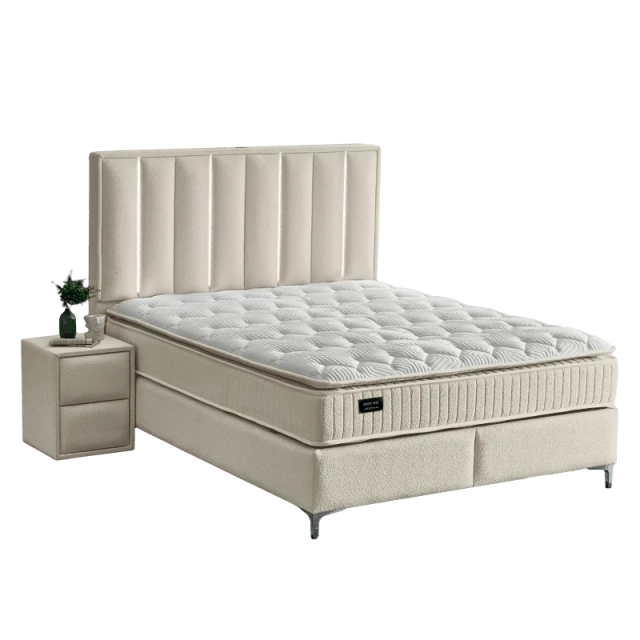 Υπνοδωμάτιο με ταπετσαρία και στρώμα MINI MOONLIGHT 180 x 200 - μπεζ 02