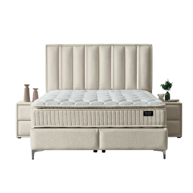 Υπνοδωμάτιο με ταπετσαρία και στρώμα MINI MOONLIGHT 180 x 200 - μπεζ 02