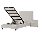Upholstered bed with mattress COMO 90 x 200 - cream 01