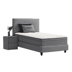 Upholstered bed with mattress COMO 90 x 200 - anthracite 13
