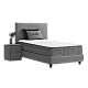 Upholstered bed with mattress COMO 90 x 200 - anthracite 13