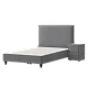 Upholstered bed with mattress COMO 90 x 200 - anthracite 13