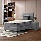 Upholstered bed with mattress COMO 90 x 200 - anthracite 13