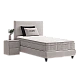 Upholstered bed with mattress COMO 90 x 200 - beige 020