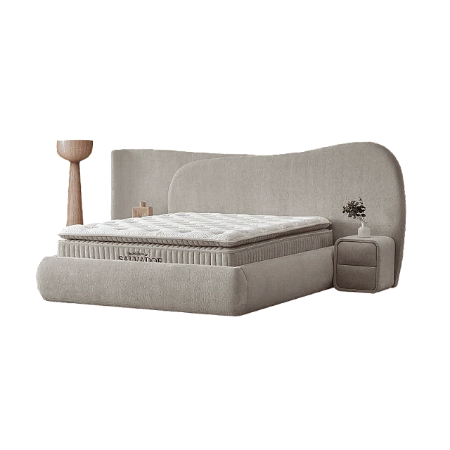 Υπνοδωμάτιο με ταπετσαρία και στρώμα SALVADOR 160 x 200 - pearl SY