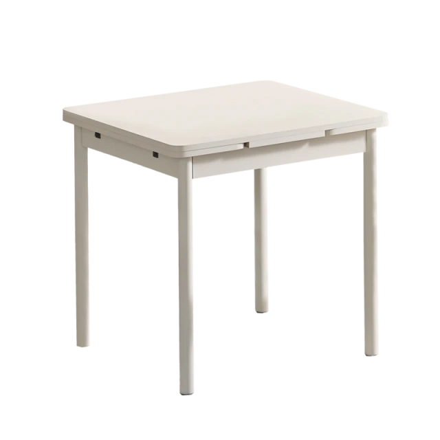 Extendable dining table SORPE - cream matt SCM