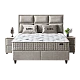 Тапицирана спалня с матрак CARIA 160 x 200 - перла SY