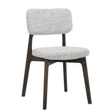 BAZA Dining Chair - Cream W/ Walnut