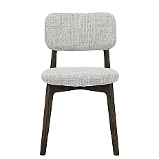 BAZA Dining Chair - Cream W/ Walnut