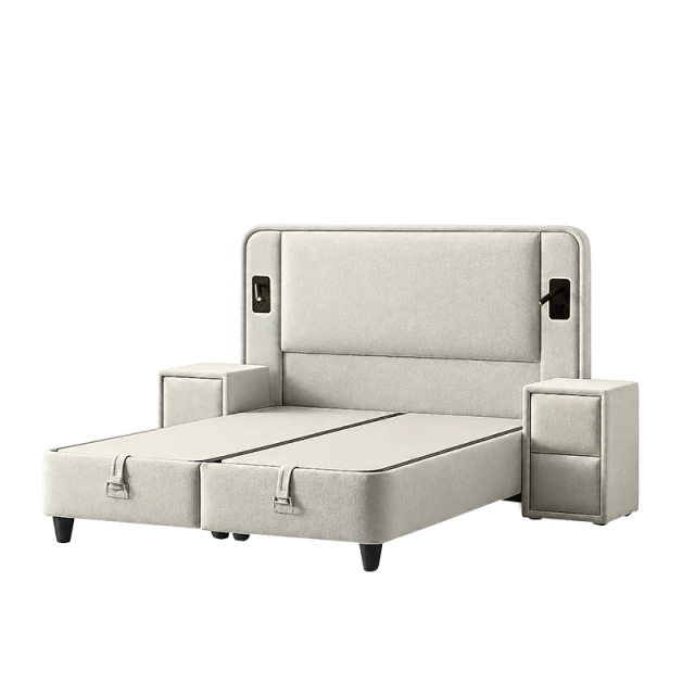Υπνοδωμάτιο με ταπετσαρία και στρώμα CANCUN 140 X 200 - latte 06