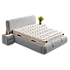 Upholstered bedroom with mattress RODOS PRO 160 x 200 - gray 18
