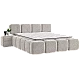 Upholstered bedroom with LEGO mattress 160 x 200 - cream 02