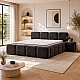 Upholstered bedroom with LEGO mattress 160 x 200 - anthracite SY