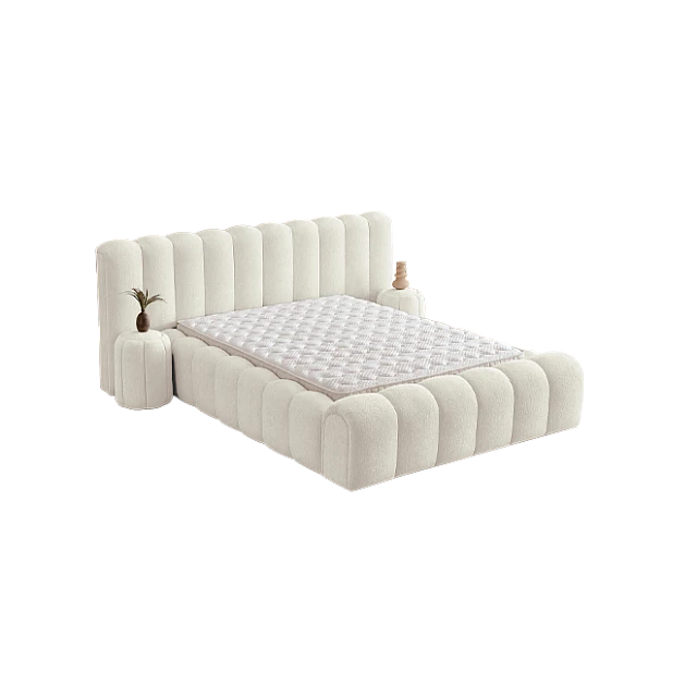 Υπνοδωμάτιο με ταπετσαρία και στρώμα CARLA 160 x 200 - κρεμ 02