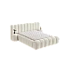 Upholstered bedroom with mattress CARLA 160 x 200 - cream 02