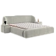 Upholstered bedroom with mattress BOHEM 160 x 200 - beige 07