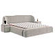 Upholstered bedroom with mattress BOHEM 180 x 200 - pearl SY