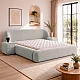 Upholstered bedroom with mattress BOHEM 180 x 200 - pearl SY