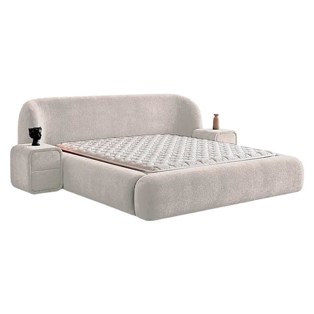 Υπνοδωμάτιο με ταπετσαρία και στρώμα BOHEM 180 x 200 - pearl SY
