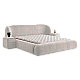 Upholstered bedroom with mattress BOHEM 180 x 200 - pearl SY