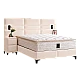 Upholstered bedroom with mattress MATHILDA 180 x 200 - cream 02